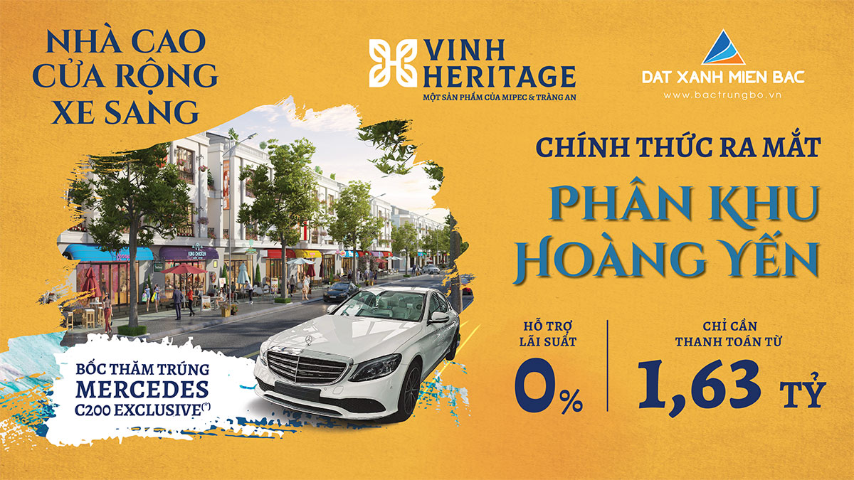 Ra mắt phân khu “Kinh hoa đô hội bên sông” Vinh Heritage