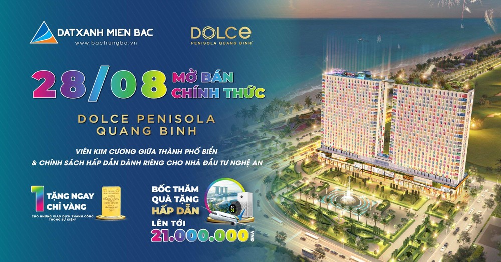 28/8: Chính thức ra mắt dự án Dolce Penisola tại Nghệ Tĩnh