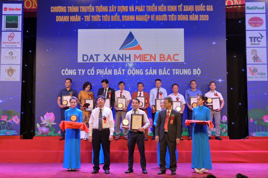 BĐS Bắc Trung Bộ được vinh danh “Top Thương hiệu Vàng Việt Nam 2020”