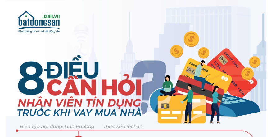 [Infographic] 8 điều cần hỏi nhân viên tín dụng trước khi vay mua nhà